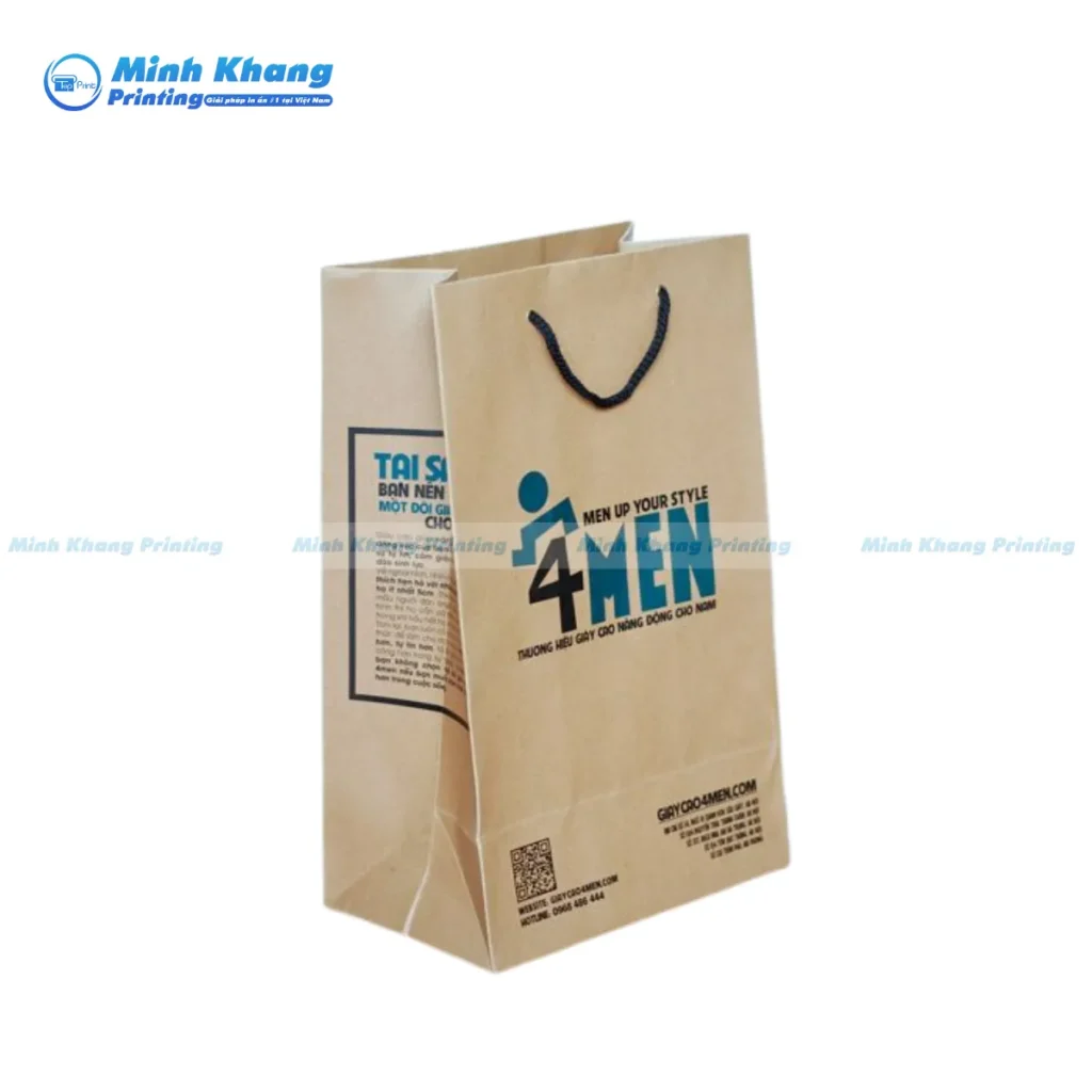 Mẫu túi giấy quần áo Kraft này là lựa chọn bền vững cho mọi thương hiệu