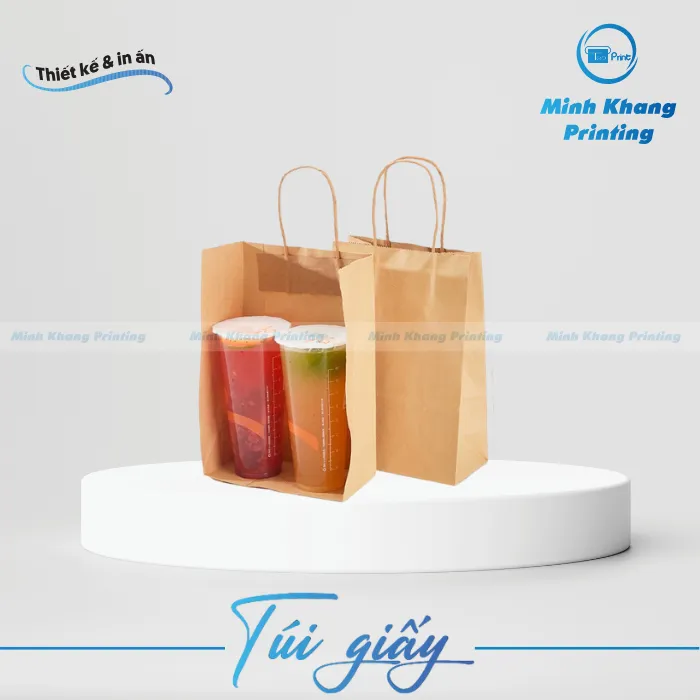 túi giấy đựng trà sữa