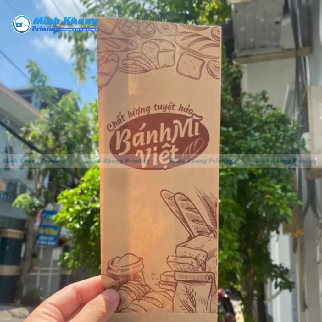 túi giấy bánh mì