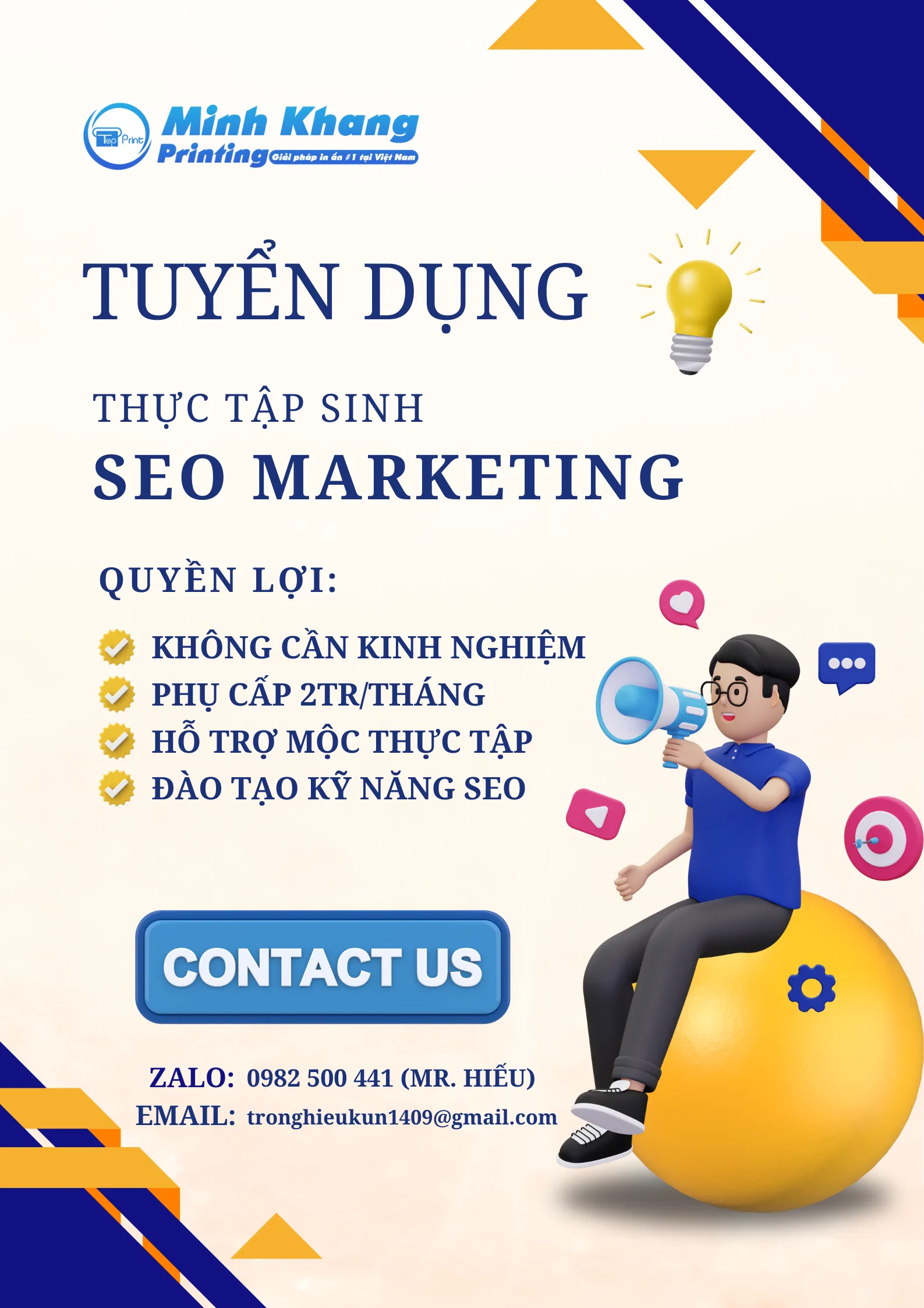 tuyển dụng Marketing tại In Minh Khang