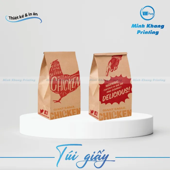 túi giấy đựng gà rán