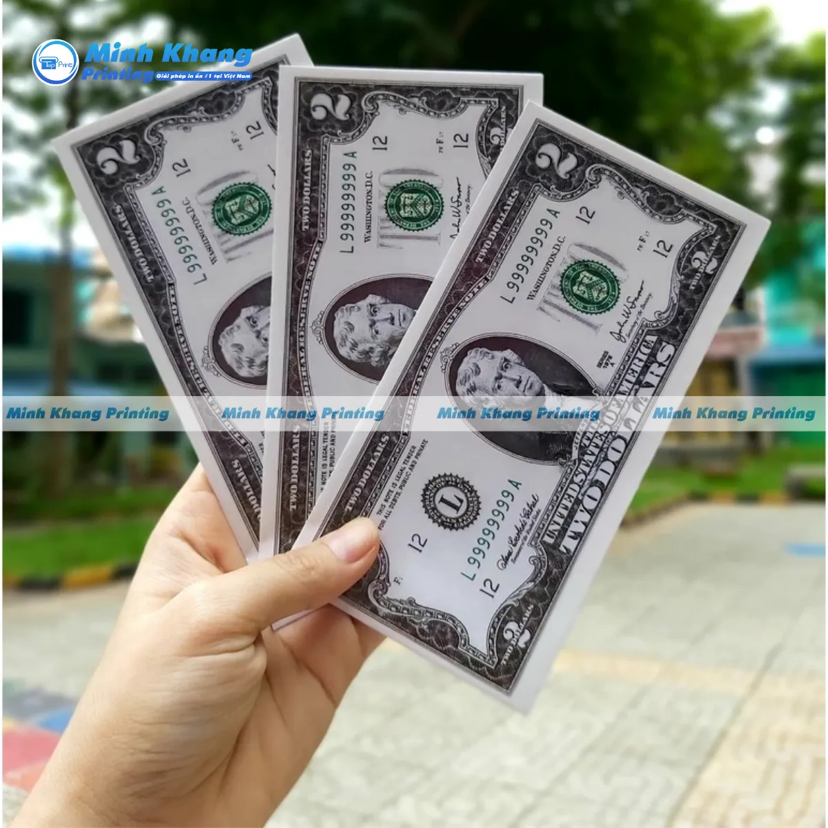 Mẫu bao lì xì in hình tiền đô la