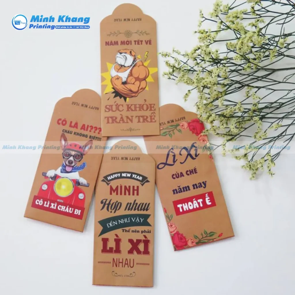 Mẫu bao lì xì mấy câu nói hài hước