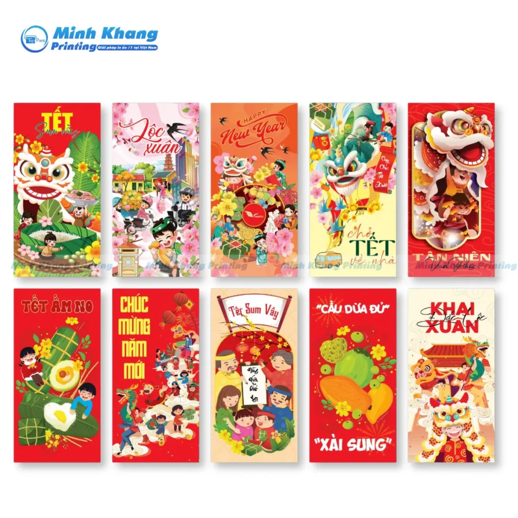 Xưởng in bao lì xì theo yêu cầu Tphcm & Hà Nội