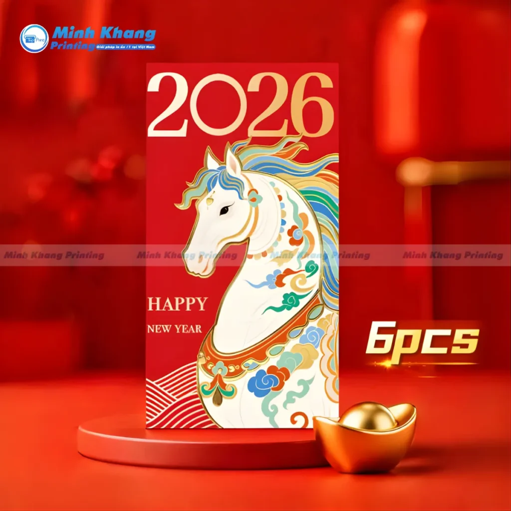 Quy Cách In Bao Lì Xì Tết 2026 Chuyên Nghiệp Từ Chất Liệu Đến Gia Công