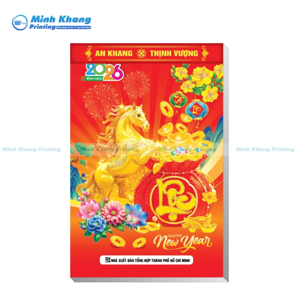 Mẫu lịch Bloc Tết đẹp độc đáo