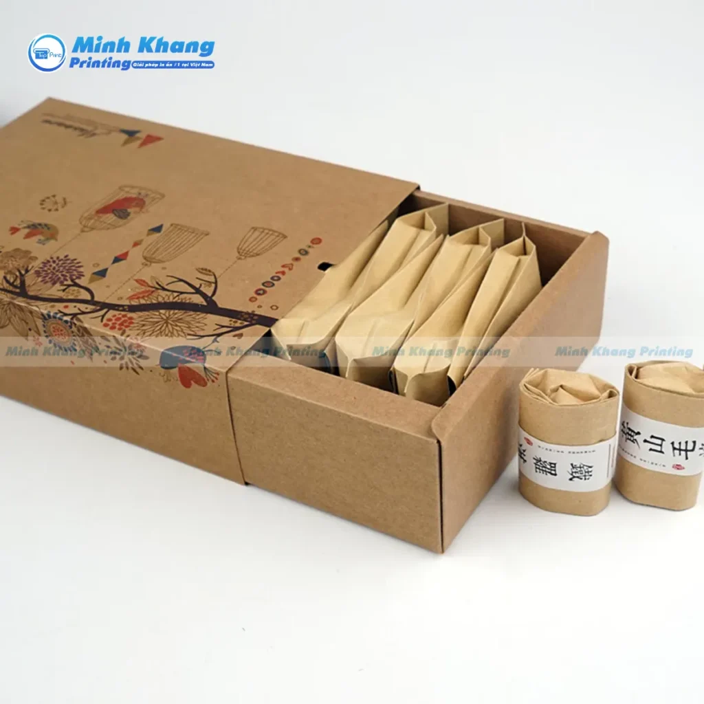 Hộp Trà Bao Diêm (Nắp Trượt)
