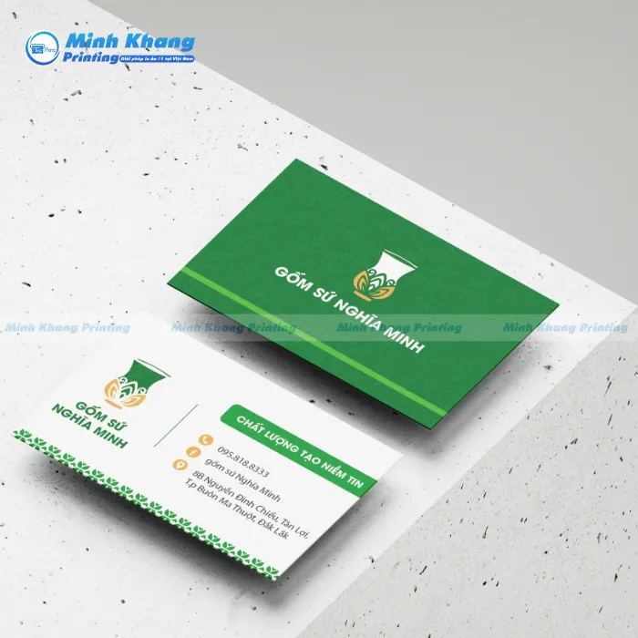In name card in offset