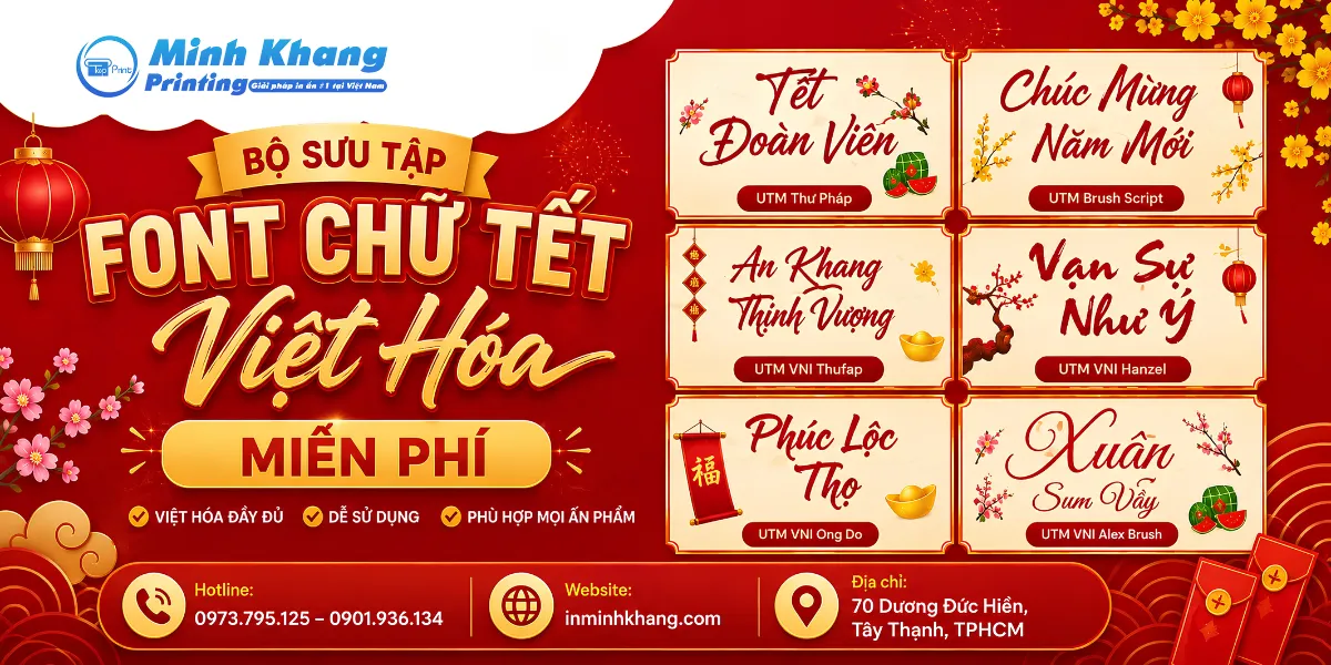 Tải File 20+ Font Chữ Tết Miễn Phí Việt Hóa 2027