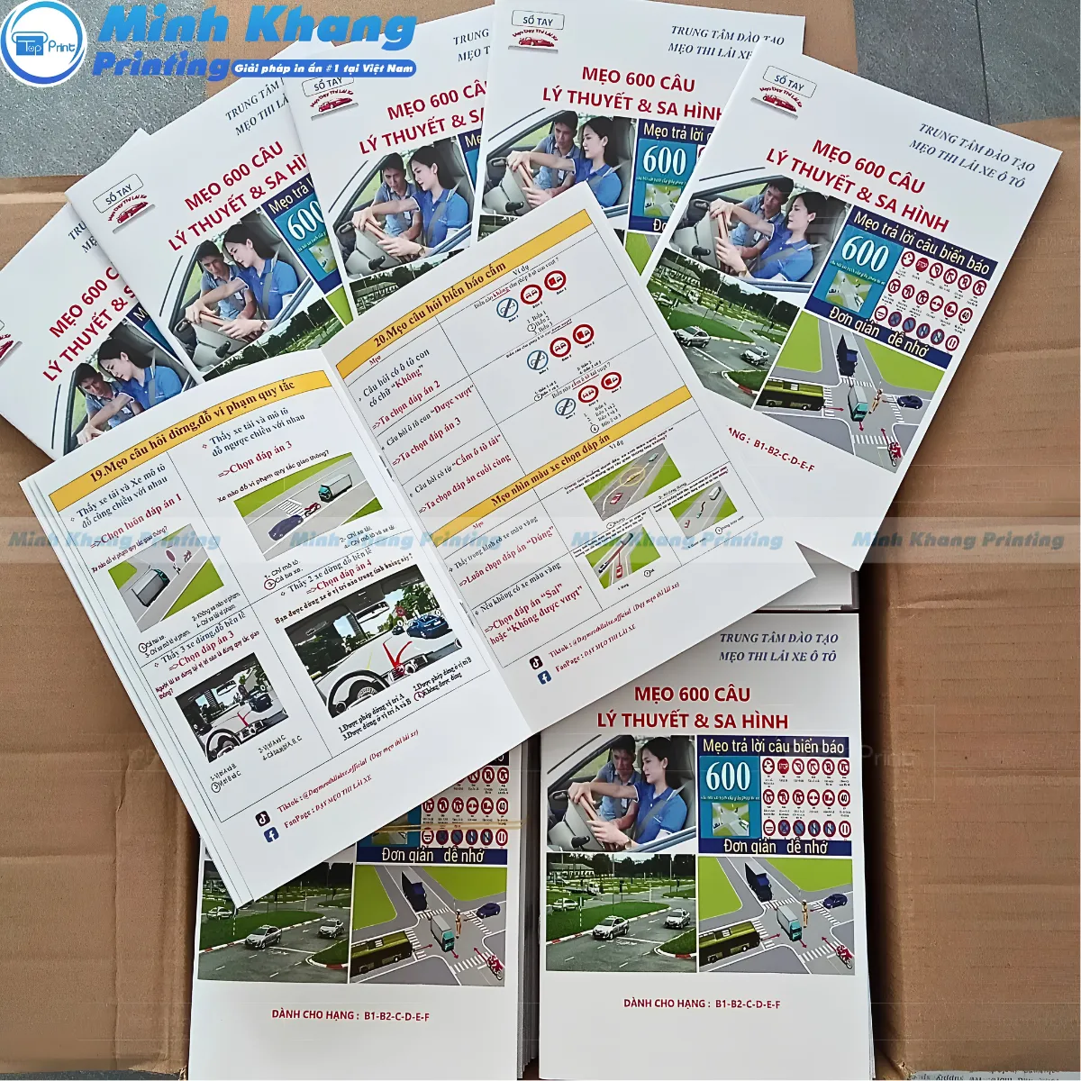 Mẫu sổ tay mẹo thi lái xe ô tô tại trung tâm đào tạo