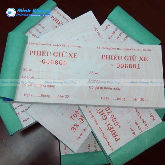 In Vé Giữ Xe