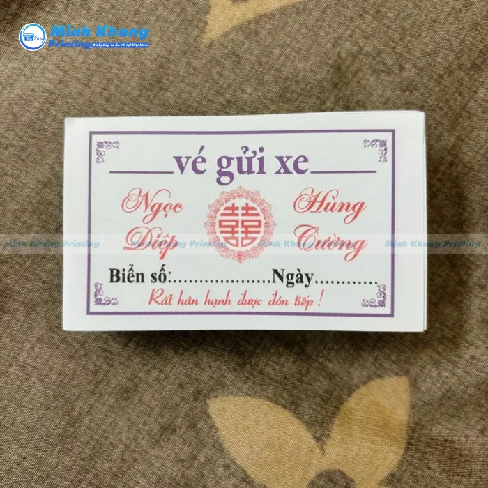 In Vé Giữ Xe