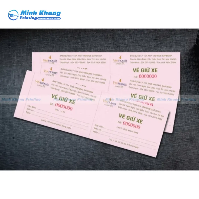 In Vé Giữ Xe