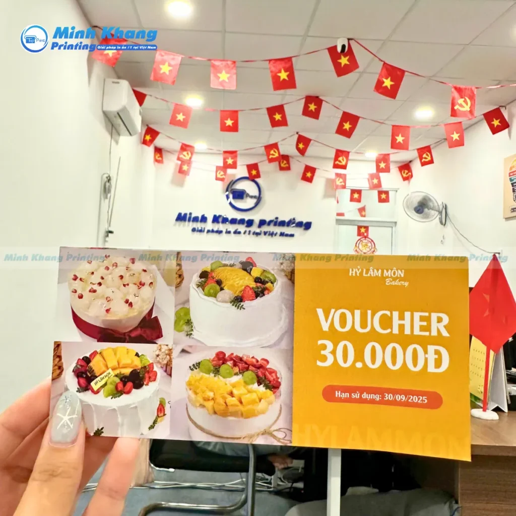 Mẫu Voucher Tiệm Bánh Khi Mua Sản Phẩm Nhất Định Tại Cửa Hàng