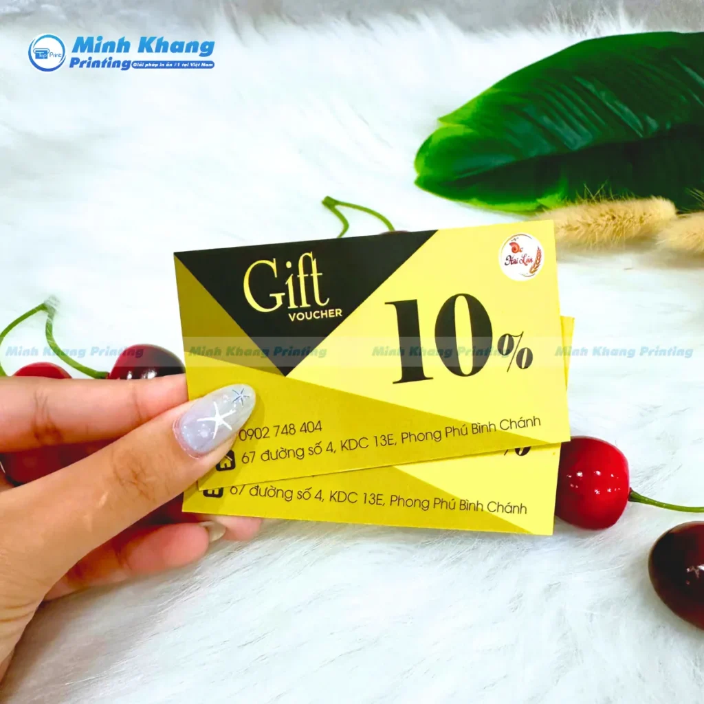 Tổng Quan Về In Voucher, Phiếu Quà Tặng, Gift Vouchers
