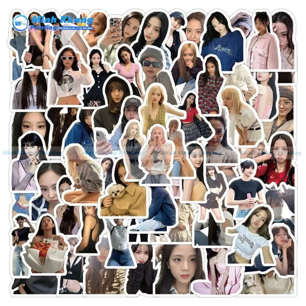 Mẫu sticker nhóm nhạc thần Tượng Kpop Blackpink