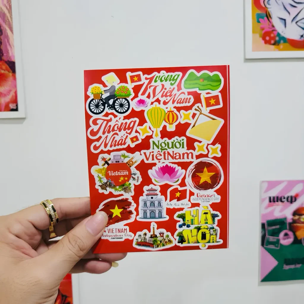 Mẫu sticker dán bao lì xì năm Đinh Mùi 2027 rực rỡ sắc đỏ may mắn