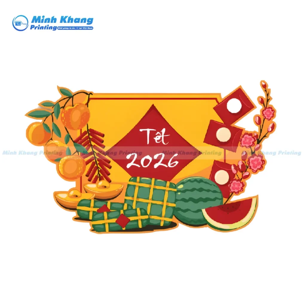 Xu Hướng Thiết Kế Sticker Tết 2026 Năm Bính Ngọ