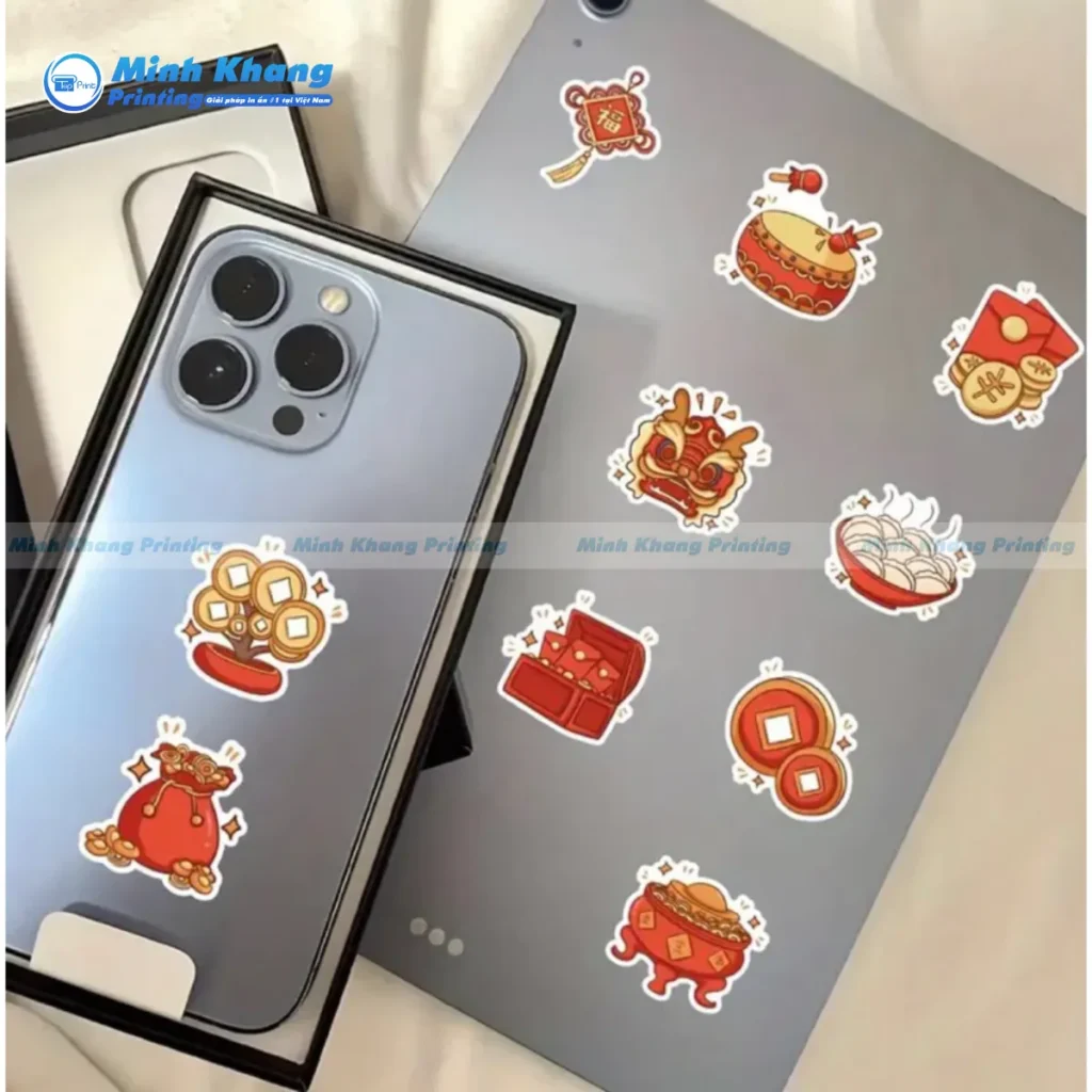 Quy Cách In Sticker Tết 2026 Bính Ngọ Đẹp & Chất Lượng