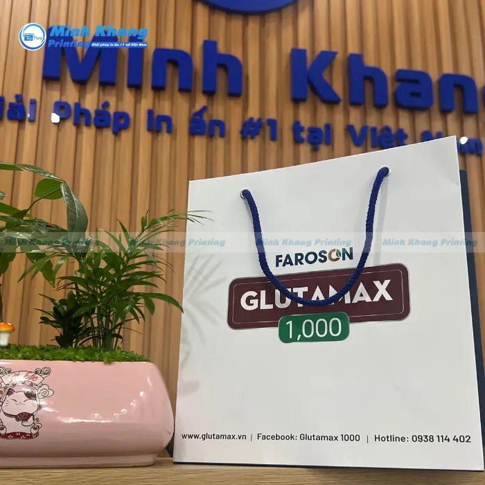 Mẫu Túi Giấy Thương Hiệu Glutamax Đẹp 