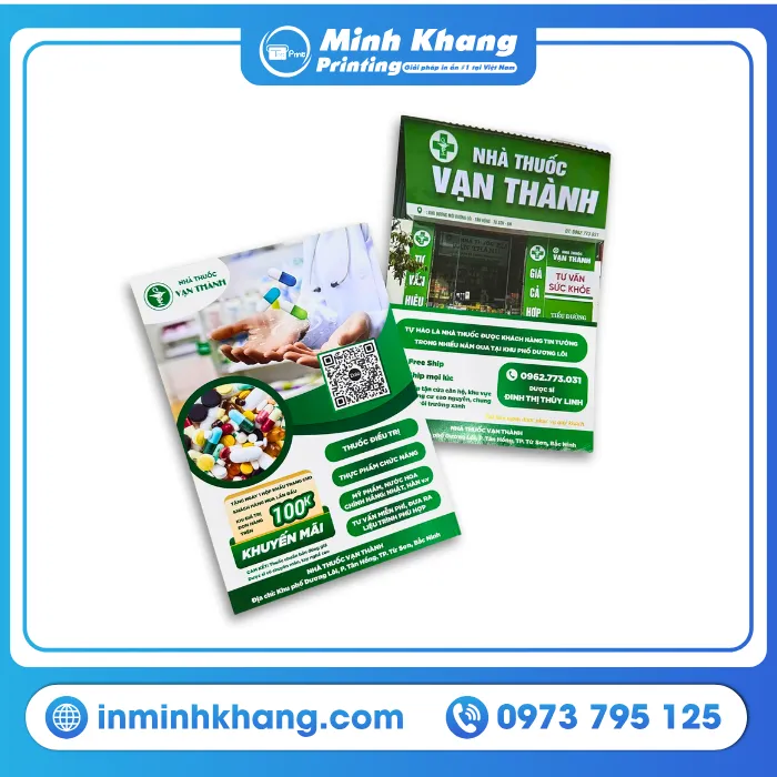 Mẫu tờ rơi nhà thuốc Vạn Thành