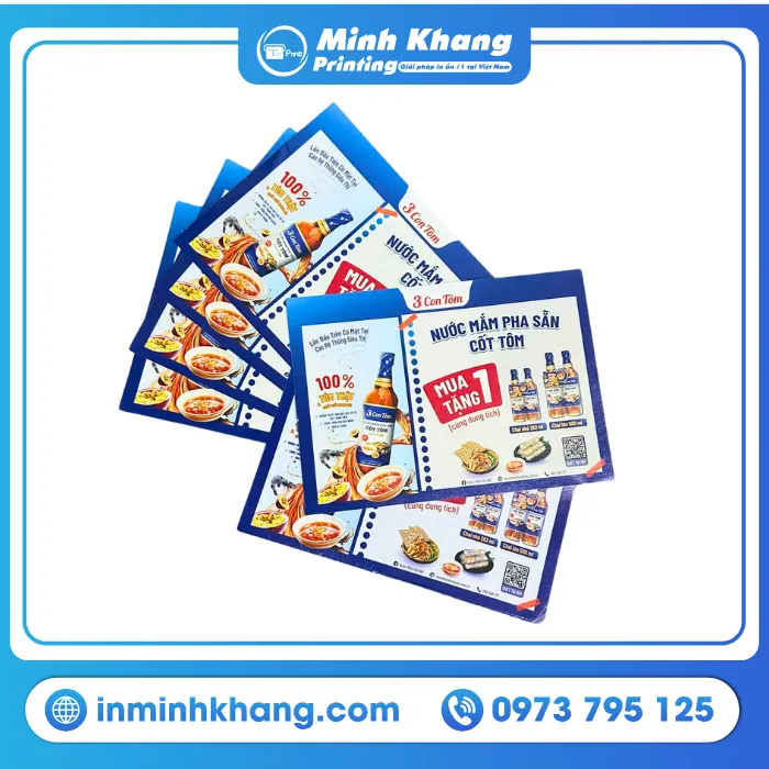 Mẫu tờ rơi mini quảng cáo nước mắm