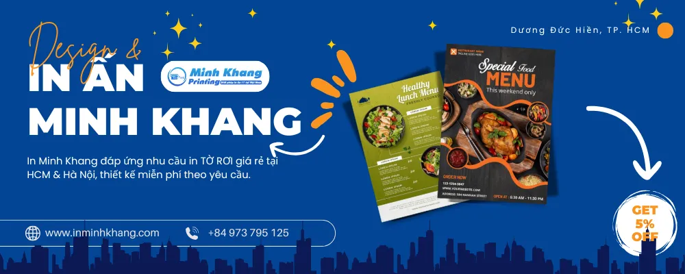 Tờ Rơi Menu