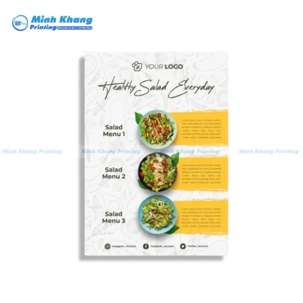 Tờ Rơi Menu