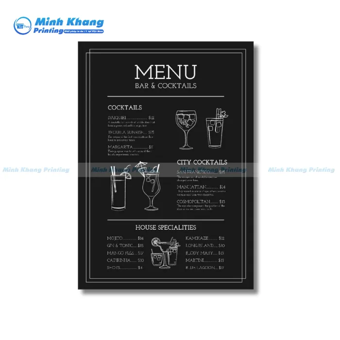 Tờ Rơi Menu