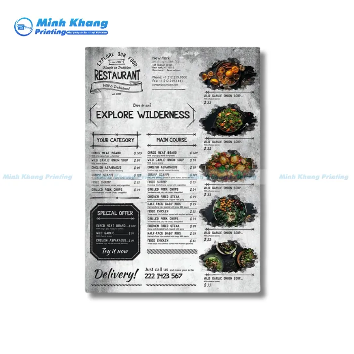 Tờ Rơi Menu