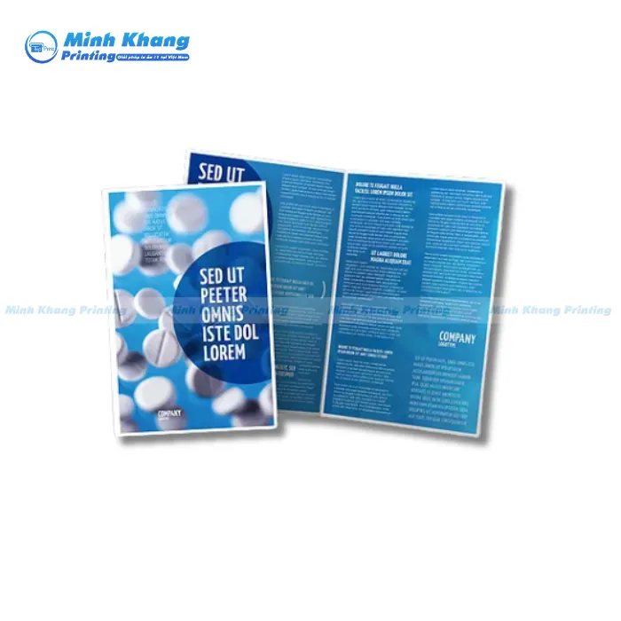 Mẫu Brochure Thuốc Gấp Đôi Dành Cho Ngành Dược