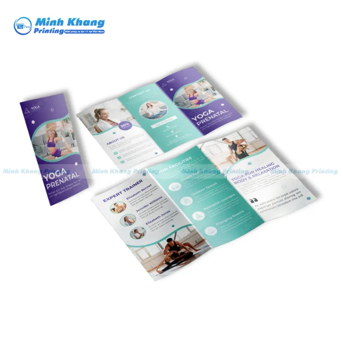 Mẫu Brochure Yoga Gấp 3