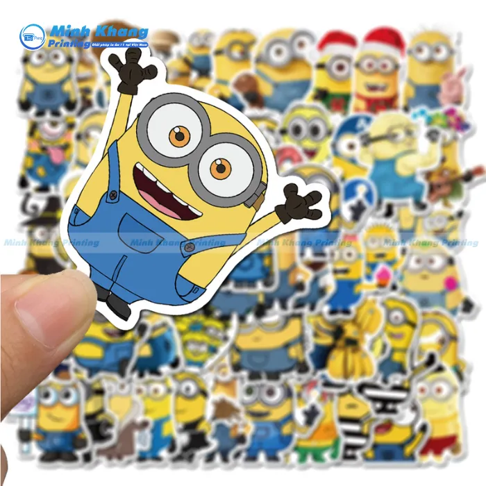 Mẫu Sticker Minion Siêu Dễ Thương Và Độc Đáo