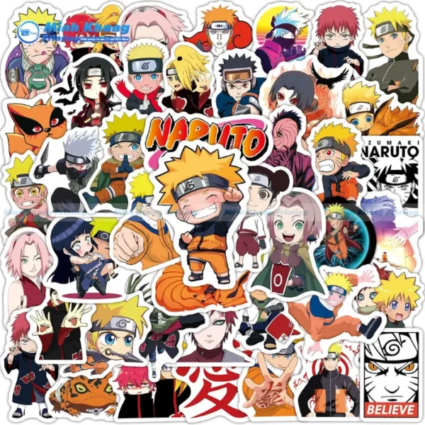 Mẫu Sticker Naruto Với Biểu Cảm Vui, Buồn & Hài Hước