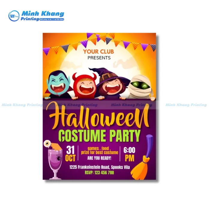 Mẫu Tờ Rơi Halloween Cho Bé