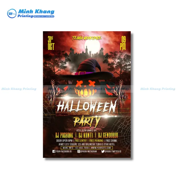 Mẫu Tờ Rơi Halloween Party 