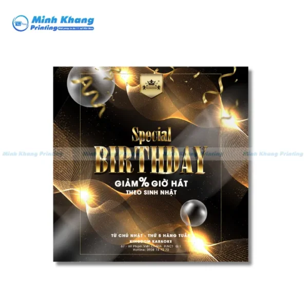 Mẫu Tờ Rơi Quảng Cáo Karaoke Nhân Dịp Sinh Nhật