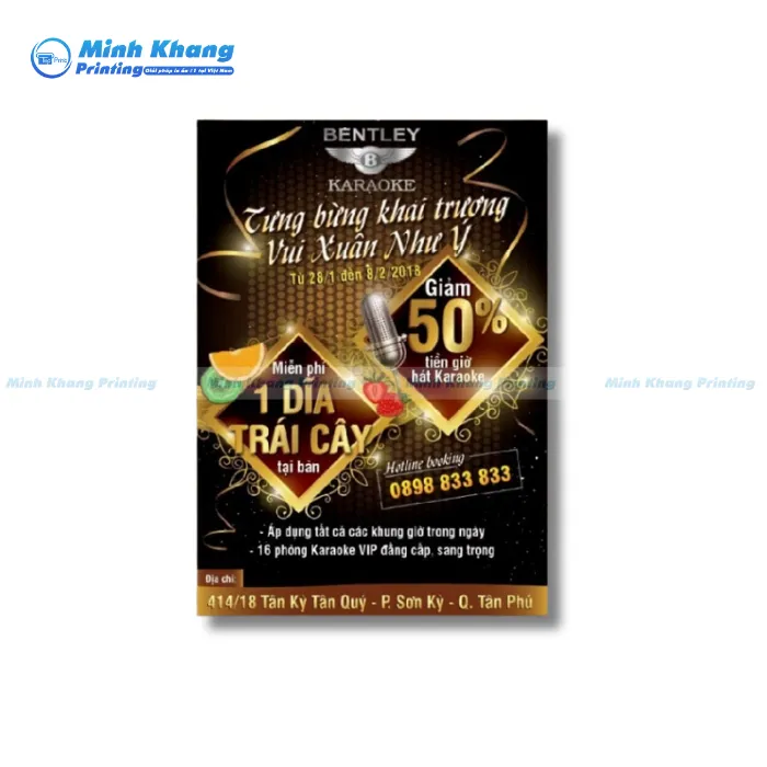 Mẫu Tờ Rơi Quảng Cáo Karaoke Chương Giảm Giá & Tặng Kèm
