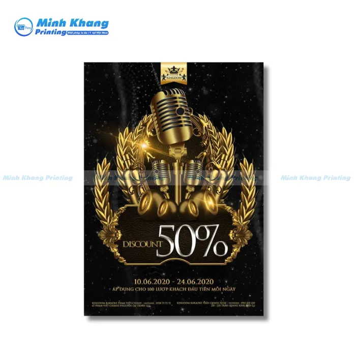 Mẫu Tờ Rơi Giảm Giá Giờ Hát Karaoke