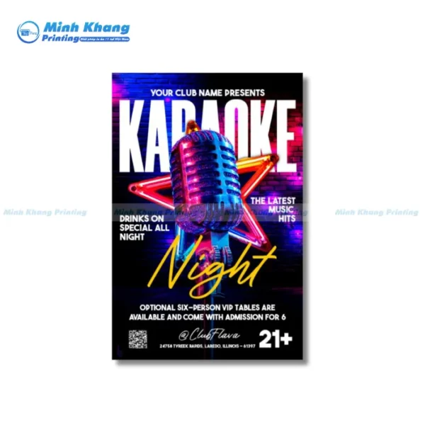 Mẫu Tờ Rơi Karaoke Nổi Bật & Sôi Động