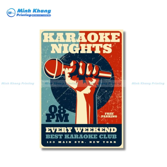 Mẫu Tờ Rơi Karaoke Mang Phong Cách Thập Niên 90s