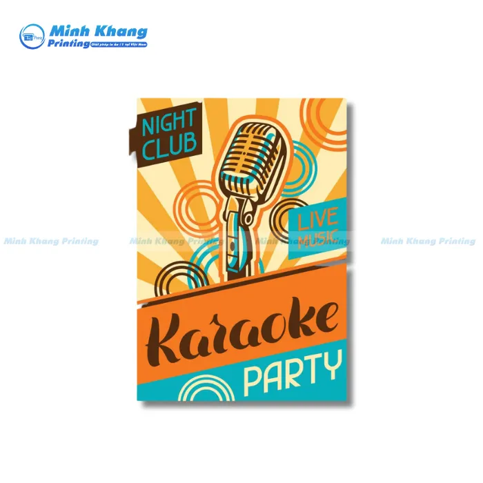 Mẫu Tờ Rơi Mang Phong Cách Vintage Cho Các Quán Karaoke 