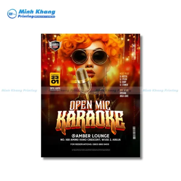 Mẫu Tờ Rơi Karaoke Phong Cách & Ấn Tượng