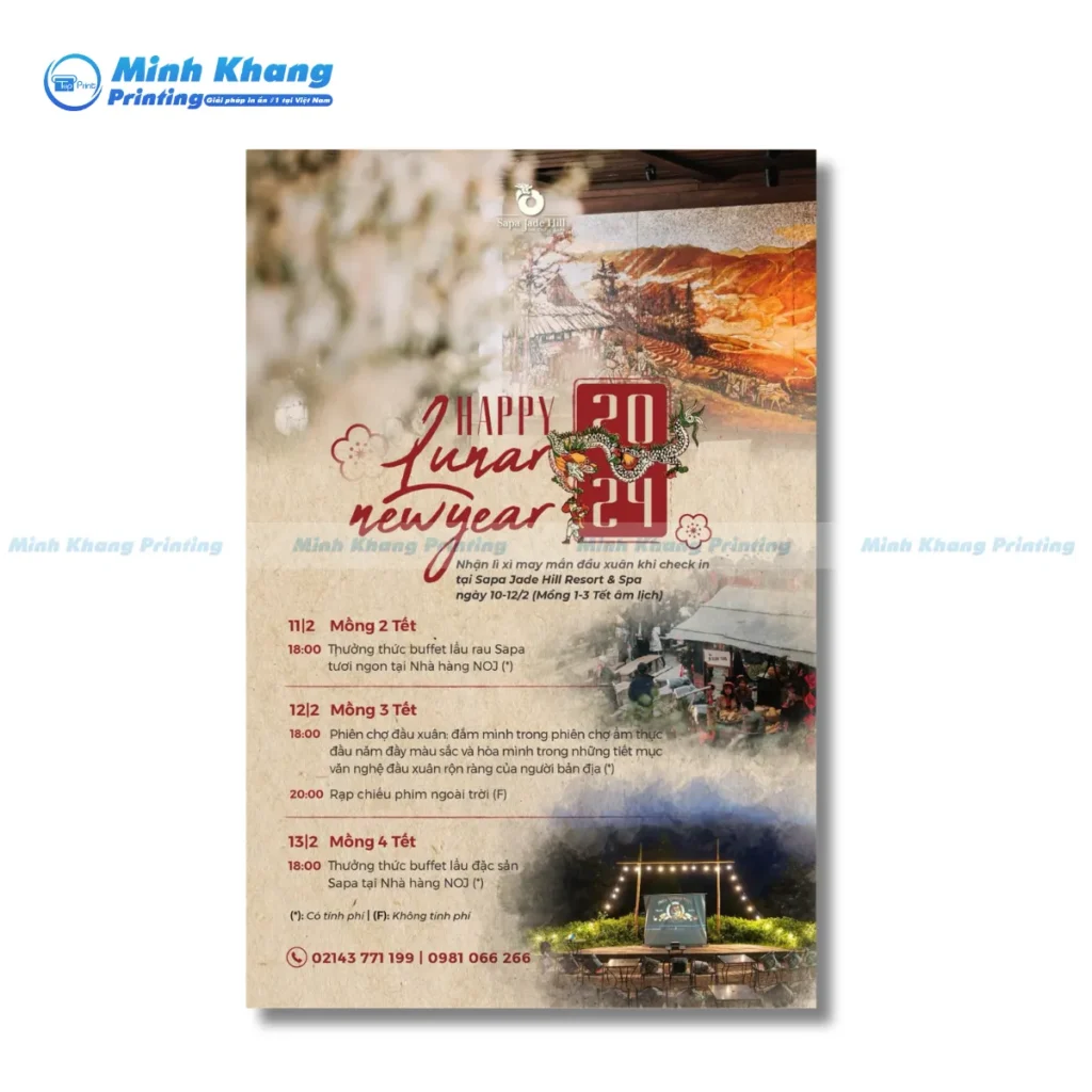tờ rơi lễ hội mùa xuân