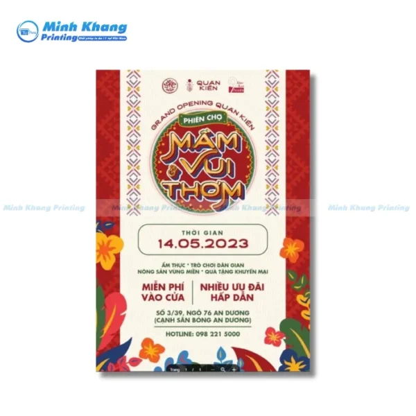 Mẫu Tờ Rơi Lễ Hội Ẩm Thực