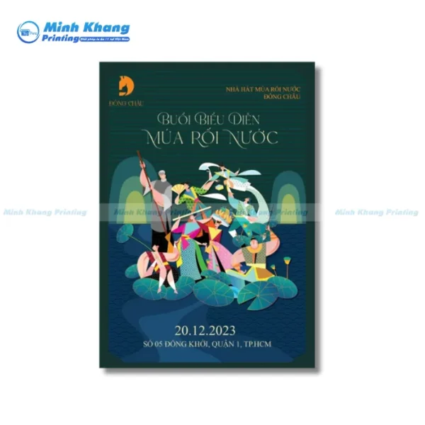 Mẫu Tờ Rơi Lễ Hội Múa Rối Nước Sáng Tạo