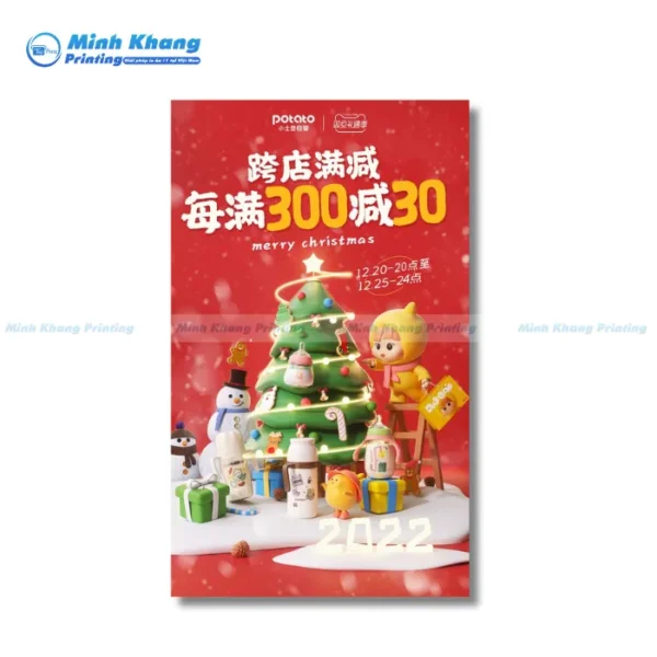 Mẫu Tờ Rơi Noel Sáng Tạo & Nổi Bật