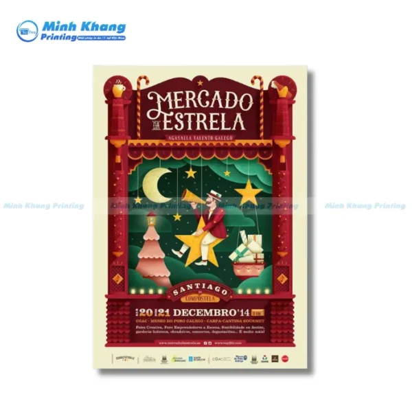 Mẫu Tờ Rơi Noel Dễ Thương Thu Hút Khàng Hàng Nhỏ Tuổi