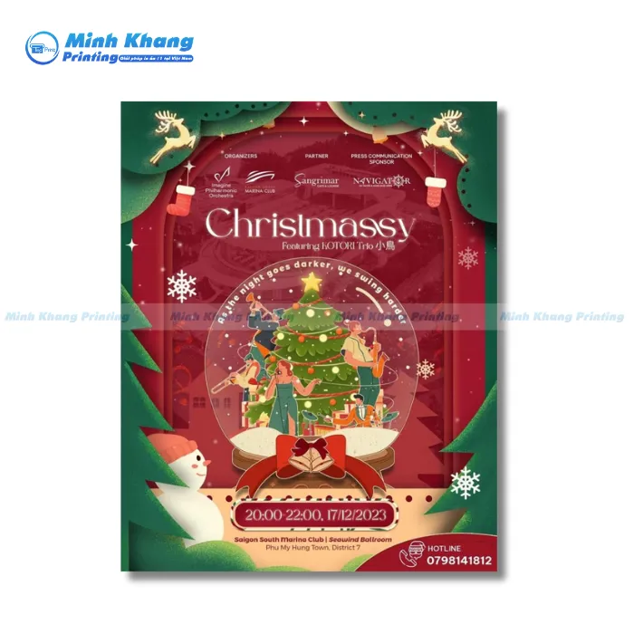 Mẫu Tờ Rơi Noel Đậm Chất Không Khí Giáng Sinh