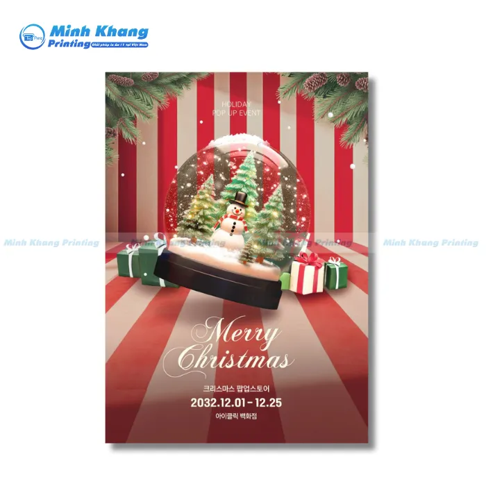 Mẫu Tờ Rơi Noel Tối Giản & Tinh Tế